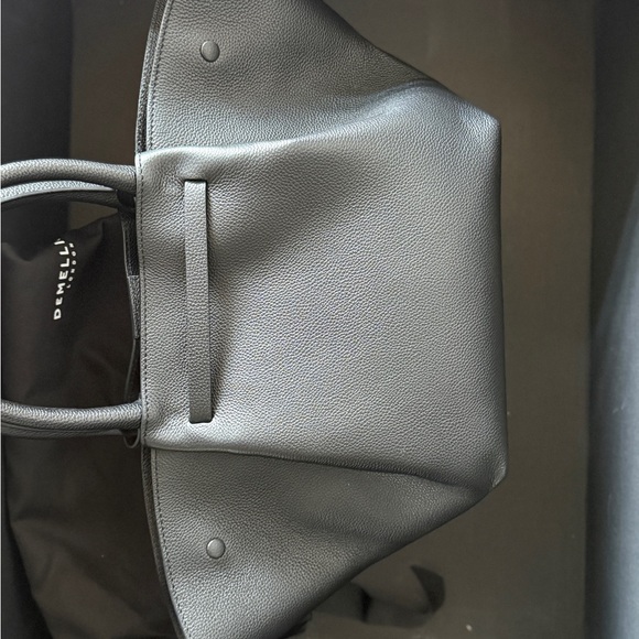 Demellier the Midi New York Black Leather Bag - Picture 4 of 11